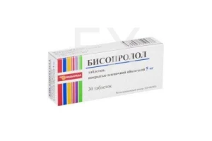 БИСОПРОЛОЛ таб п/об 5мг n30 Канонфарма продакшн-Радуга продакшн-Завод им. ак. В.П.Филатова
