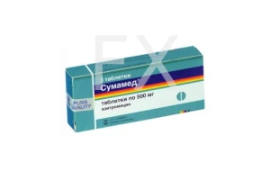 СУМАМЕД таб п/об 500мг n3 Плива-Тева-АВД-Айвэкс-Актавис-Балканфарма-Дупница-Здравле