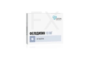 ФЕЛОДИПИН таб п/об 10мг n30 Канонфарма продакшн-Радуга продакшн-Завод им. ак. В.П.Филатова