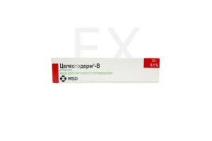 ЦЕЛЕСТОДЕРМ-В мазь (туба) 0.1% 15г Байер-Шеринг Плау-Гренцах-Дельфарм-Интендис