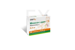 МОКСОНИДИН таб п/об 0.4мг n60 Канонфарма продакшн-Радуга продакшн-Завод им. ак. В.П.Филатова