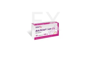 ВАЛСАРТАН таб п/об 160мг n30 Канонфарма продакшн-Радуга продакшн-Завод им. ак. В.П.Филатова