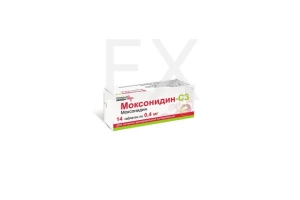 МОКСОНИДИН таб п/об 0.4мг n14 Канонфарма продакшн-Радуга продакшн-Завод им. ак. В.П.Филатова