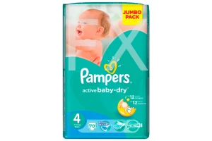 ПАМПЕРС (PAMPERS) Active Baby макси 9-14кг n70