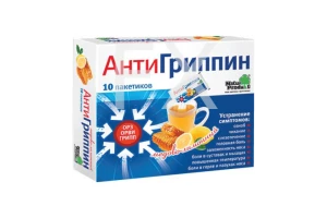 АНТИГРИППИН пор. д/р-ра орал. (пак.) 5г n10 Медово-Лимонный Валеант-Натур Продукт - Х. Тен Херкель Б.В. - Эльфа - Бауш Ломб