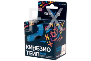 ЛЕНТА (ТЕЙП) КИНЕЗИОЛОГИЧЕСКАЯ Кинексиб Про (Kinexib Pro) 5х500см n1 Синий Виннер Медикал