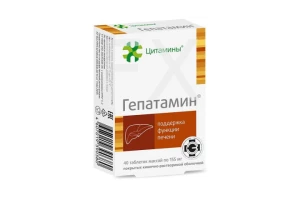 ГЕПАТАМИН таб п/об n40 Клиника Института биорегуляции и геронтологии