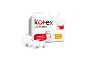 ПРОКЛАДКИ ГИГИЕНИЧЕСКИЕ Котекс (Kotex) Ultra Soft Нормал n10 Кимберли Кларк-Хаггис