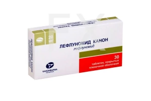 ЛЕФЛУНОМИД таб п/об 20мг n30 Канонфарма продакшн-Радуга продакшн-Завод им. ак. В.П.Филатова