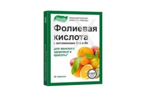 ФОЛИЕВАЯ КИСЛОТА С ВИТАМИНАМИ В12 И В6 таб n60 Фармацевтическая Фабрика ООО